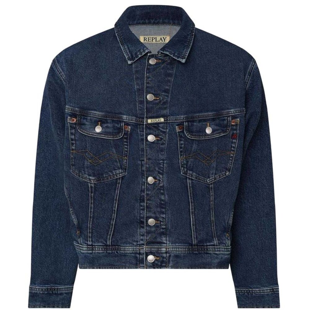 Replay Mens Cotton Comfort Denim Jacket / Blue